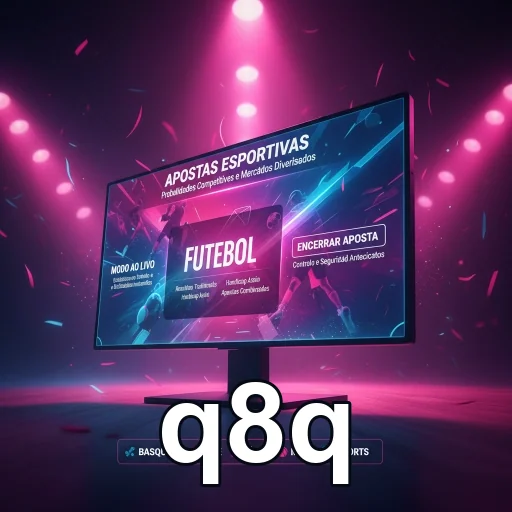 Tela do q8q mostrando apostas ao vivo em futebol.