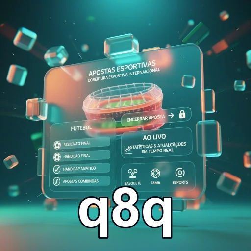 Interface de apostas esportivas no q8q com informações detalhadas.