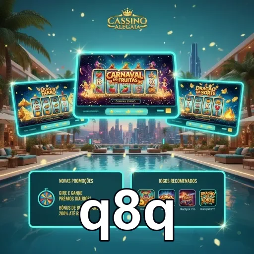 Interface de bônus personalizados no q8q com slots atrativos.