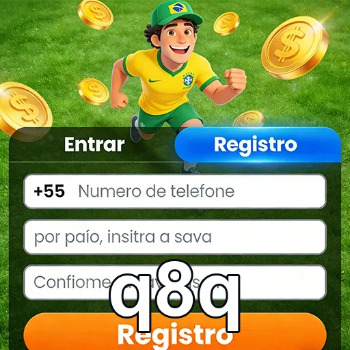 Cadastro simplificado e rápido na plataforma q8q.