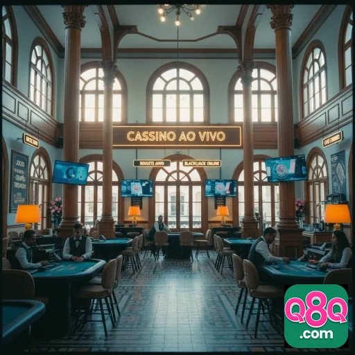 Jogador sorridente em um cassino online explorando slots