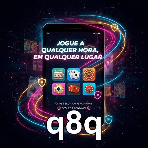 Tela do aplicativo q8q mostrando opções de jogos VIP acessíveis.