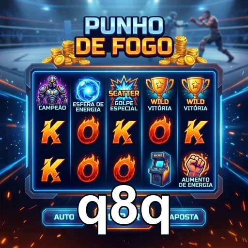 Tela do jogo Punho de Fogo no q8q com símbolos de vitória.