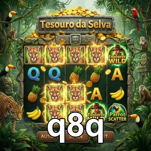 Slot Tesouro da Selva no aplicativo q8q para usuários VIP.