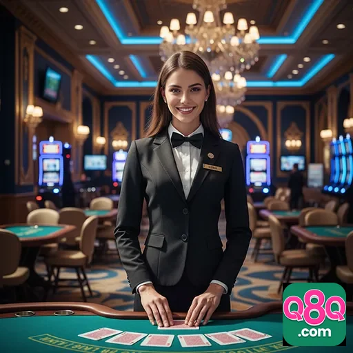 Imagem mostrando a interface do aplicativo cassino q8q