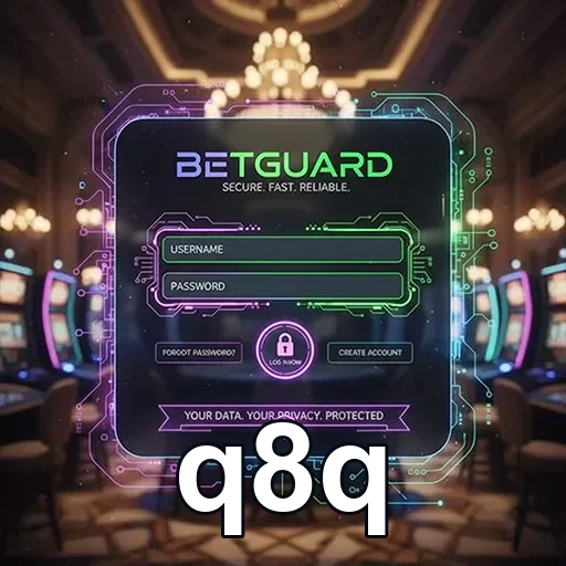 Tela de login do q8q com acesso a contas VIP.