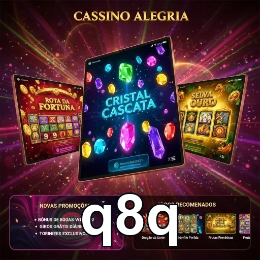 Jogos revelados na seção VIP da q8q com cristais coloridos.